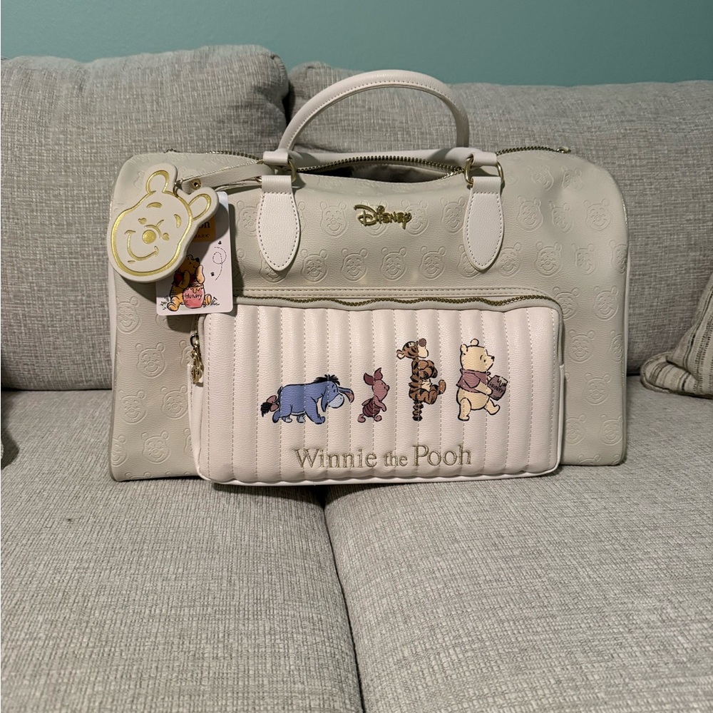 Disney Winnie the Pooh Ivory Bag with Characters